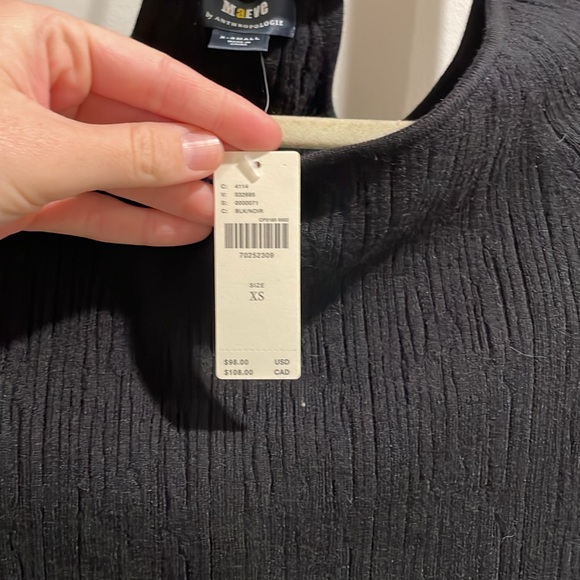 Maeve x Anthropologie Long Sleeve with Neck Cut out - Picture 3 of 4